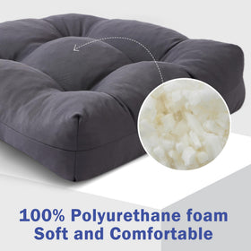 IPYNBAP high-density foam cushions provide supportive outdoor seating.