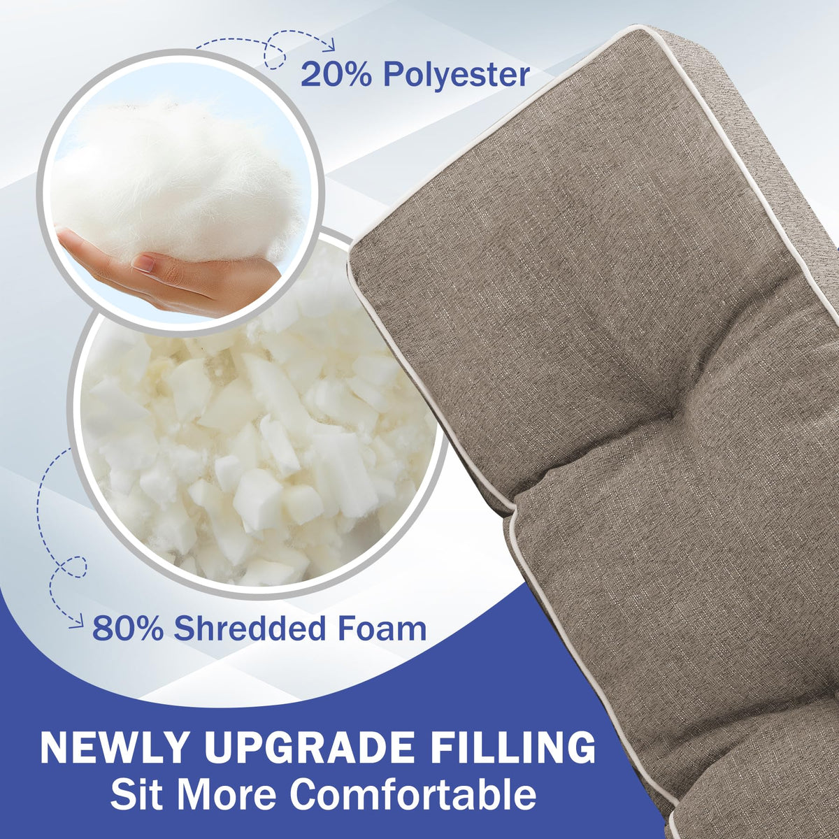 IPYNBAP outdoor bench cushion with non-slip bottom stays in place.