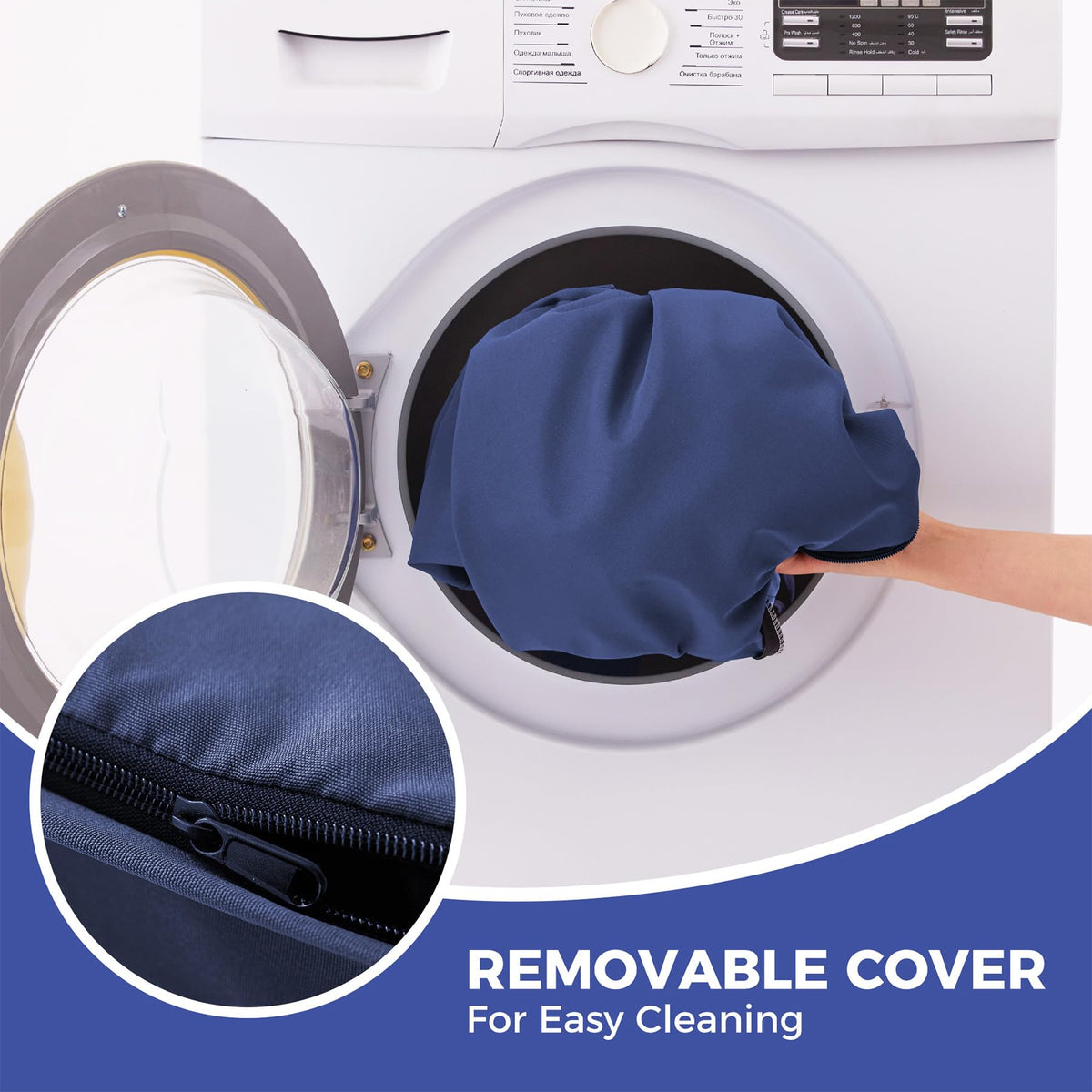 IPYNBAP cushion includes carrying handle for easy transport