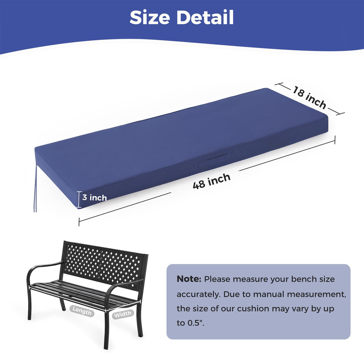 IPYNBAP cushion features side straps to secure cushions on chairs
