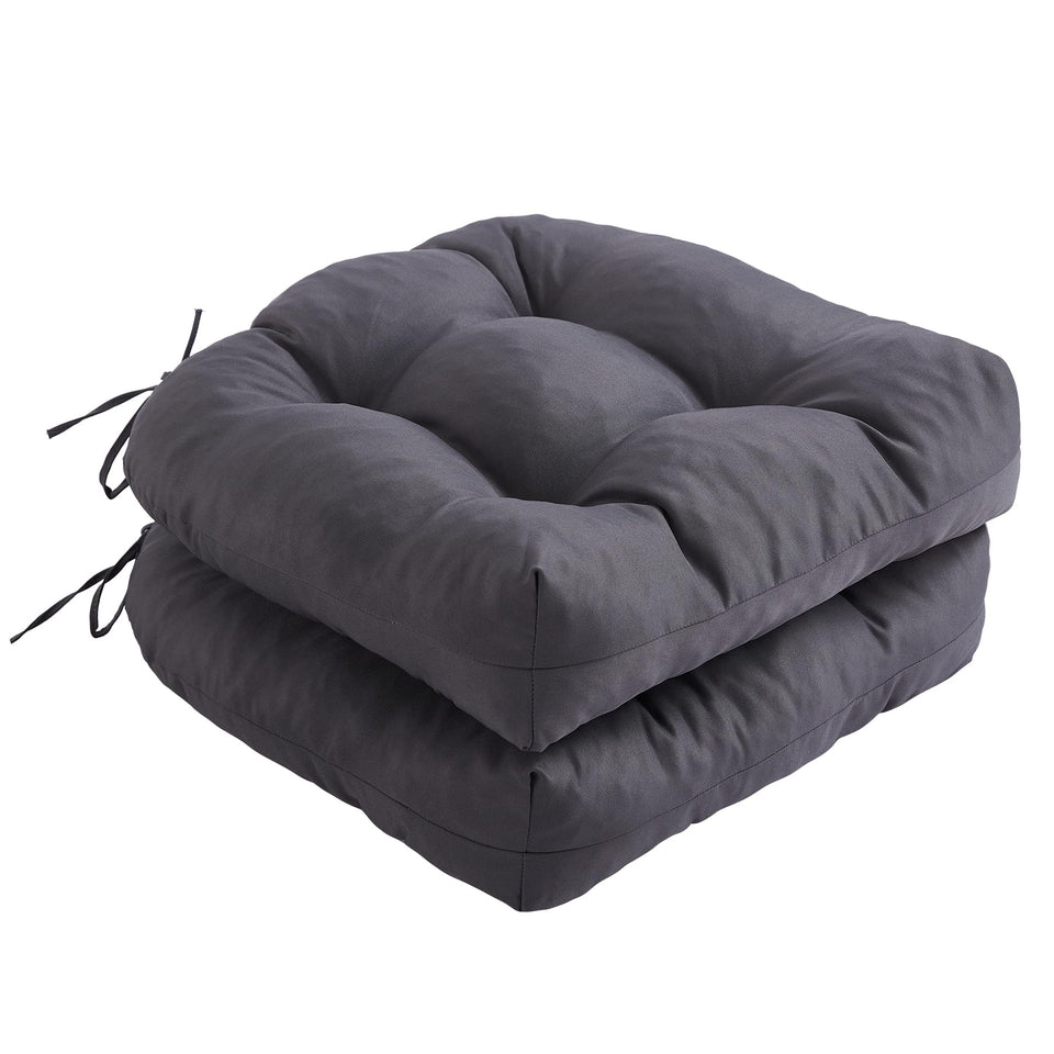 IPYNBAP outdoor chair cushions set of 2 on dark chairs for comfort.