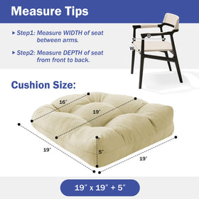 IPYNBAP Cushions with high-density foam for durable support.