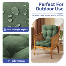 IPYNBAP cushions side tie straps secure fit on patio chairs