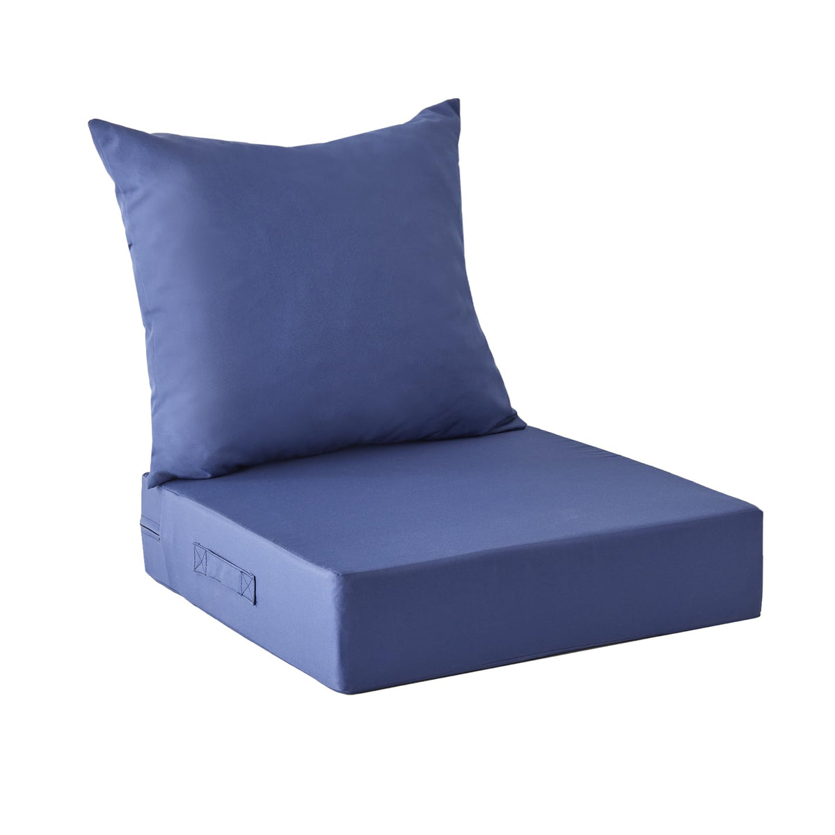 IPYNBAP outdoor cushions navy blue set on a patio show weather-ready comfort.