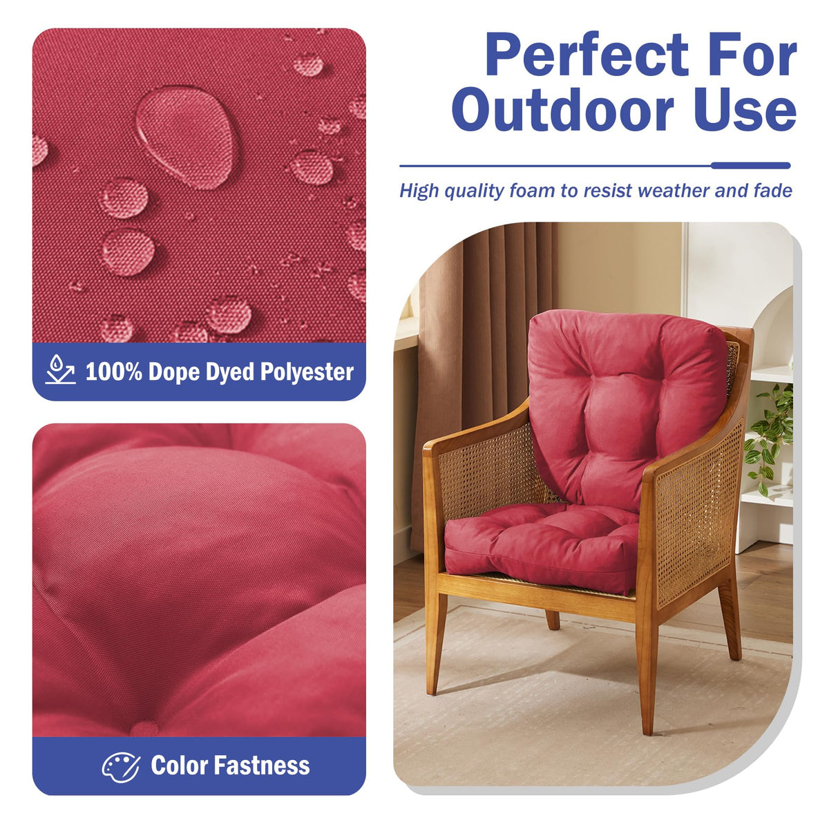 IPYNBAP cushion with secure side straps keeps chairs stable on windy days.