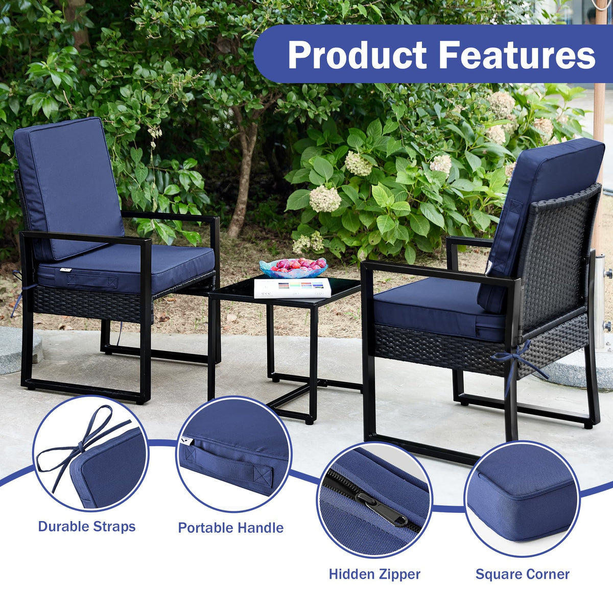 Removable, machine-washable cover for easy cleaning and storage.