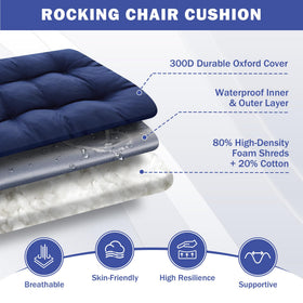 IPYNBAP cushion fabric close-up showing waterproof and fade-resistant material for outdoors