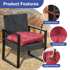 Elegant tufted texture resists clumping for lasting shape.