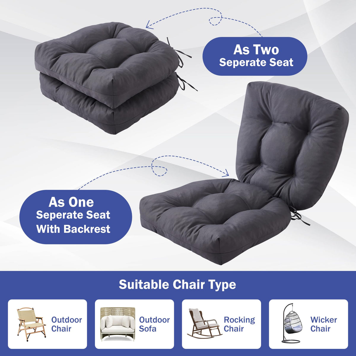 Vacuum-packed packaging; IPYNBAP cushions regain form in 24-48 hours.