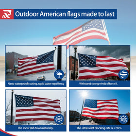 Two brass grommets on the irbrisu 4x6 outdoor flag.