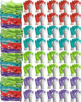 Irenare 24-pair green gardening gloves with breathable comfort and grip