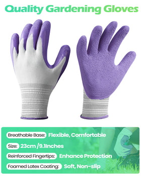 Irenare orange gardening gloves offering bright visibility and secure grip