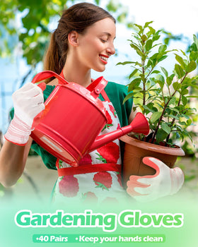 Irenare purple gardening gloves with padded fingertips for precise work