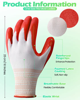 Irenare gardening gloves color variety shows four bright colors for task-specific use.