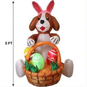 IRETG egg basket detail adds colorful, playful Easter vibes.