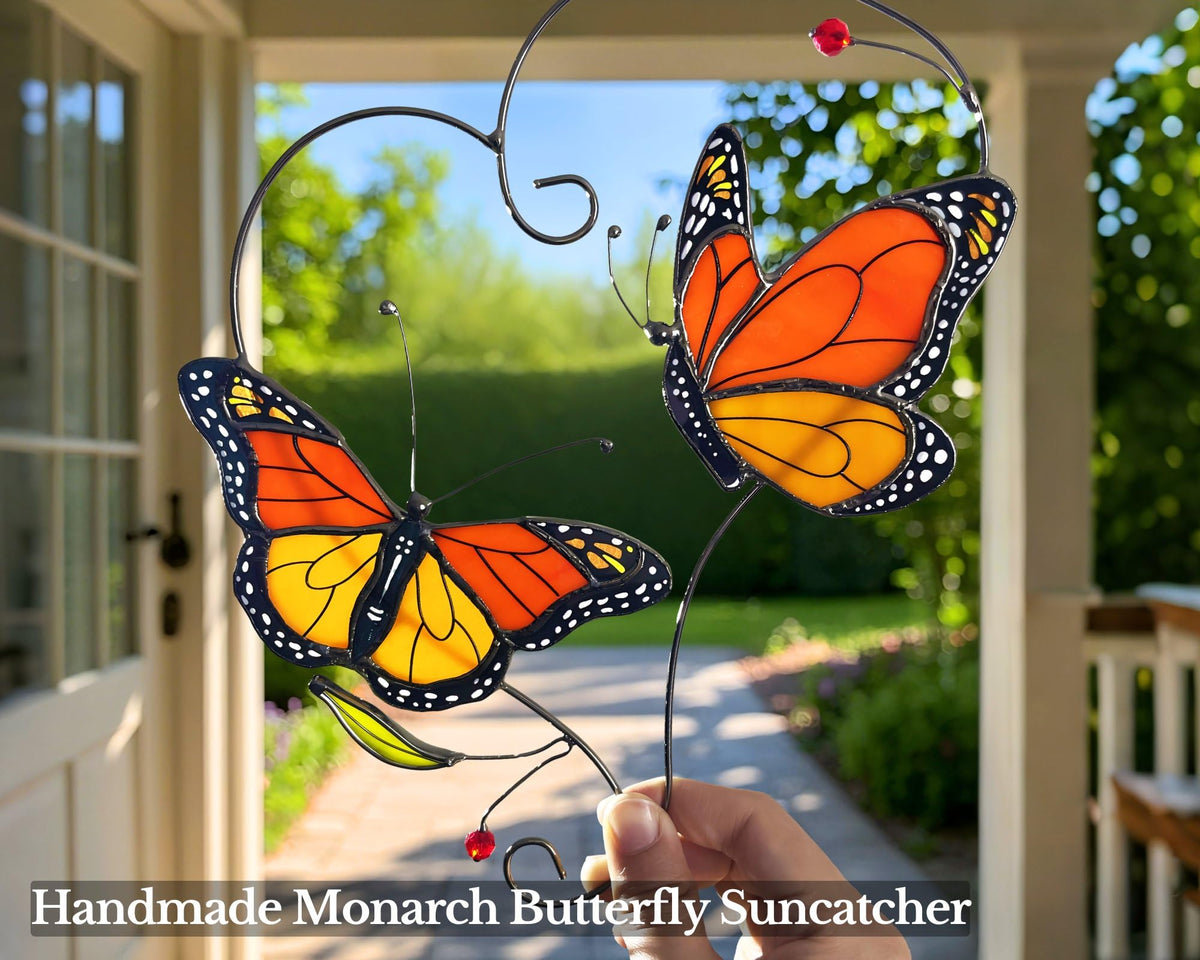 IriCrist dynamic sun catcher casting prismatic light patterns in a kitchen window