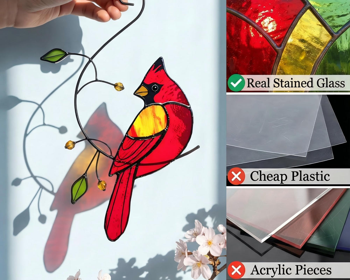 IriCrist handmade stained-glass memorial gift box ready packaging enhances gift-giving.