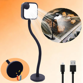 IriQuart magnetic base stays secure on the grill lid during cooking.