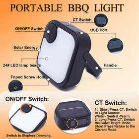 IriQuart portable lighting suitable for camping, workshop tasks, and backyard use.