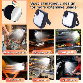 IriQuart three-mode grill light providing white, neutral, and warm tones for visibility.