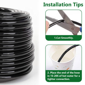 IRmm 200ft tubing supports large garden or greenhouse irrigation layouts.
