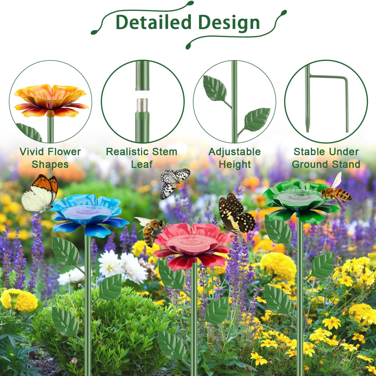 IRmm colorful butterfly bath enhances patio or yard with vibrant color