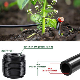 IRmm tubing with 7mm outer and 4mm inner diameter for flexible connections.