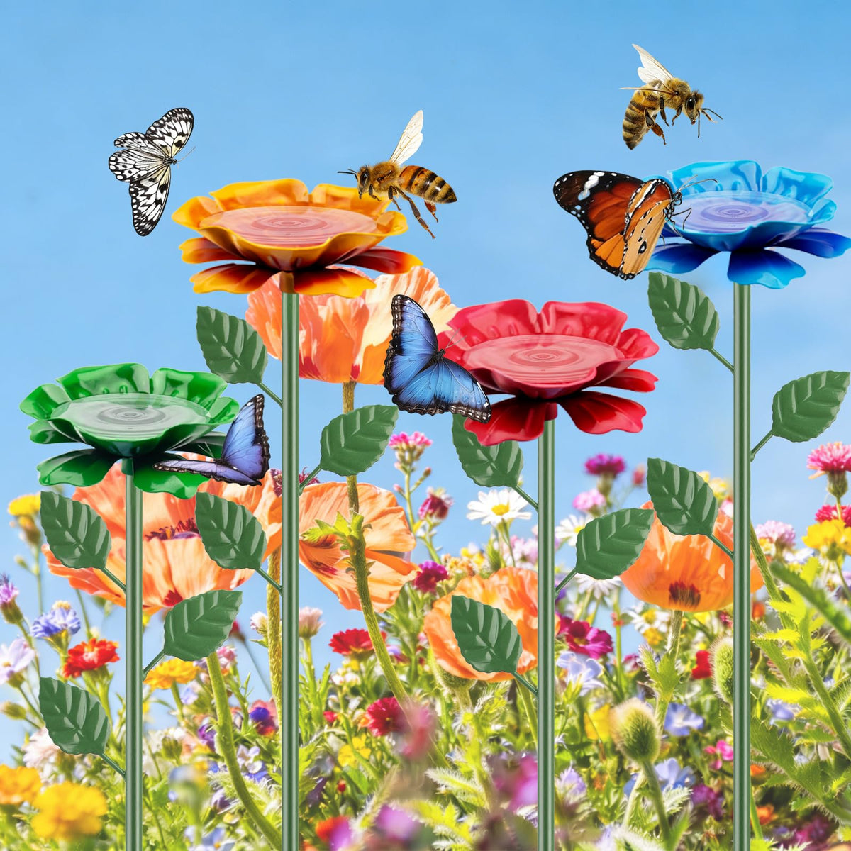 IRmm water station provides a focal point for pollinators in any outdoor space