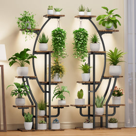 IRONCK 62-inch corner plant stand fits tight corners while showcasing tall and trailing plants.