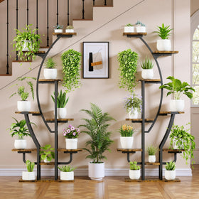 IRONCK black finish adds modern style to plant displays and living spaces.