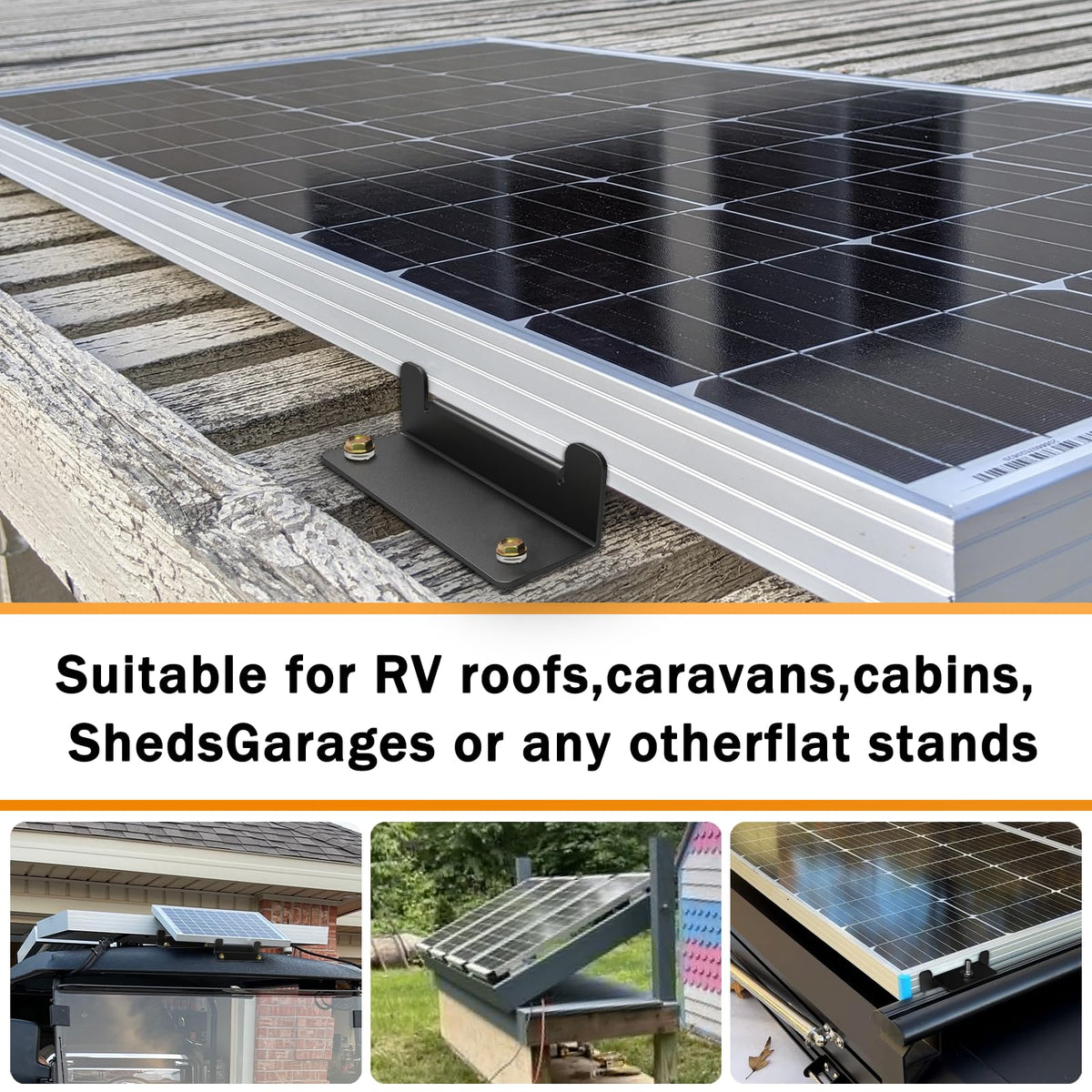 IRONDIY solar Z brackets demonstrate easy installation on roofs with no heavy tools required.