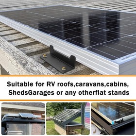 IRONDIY solar Z brackets demonstrate easy installation on roofs with no heavy tools required.