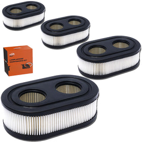 IRONHIT 593260 Air Filter pack in black for lawn mowers