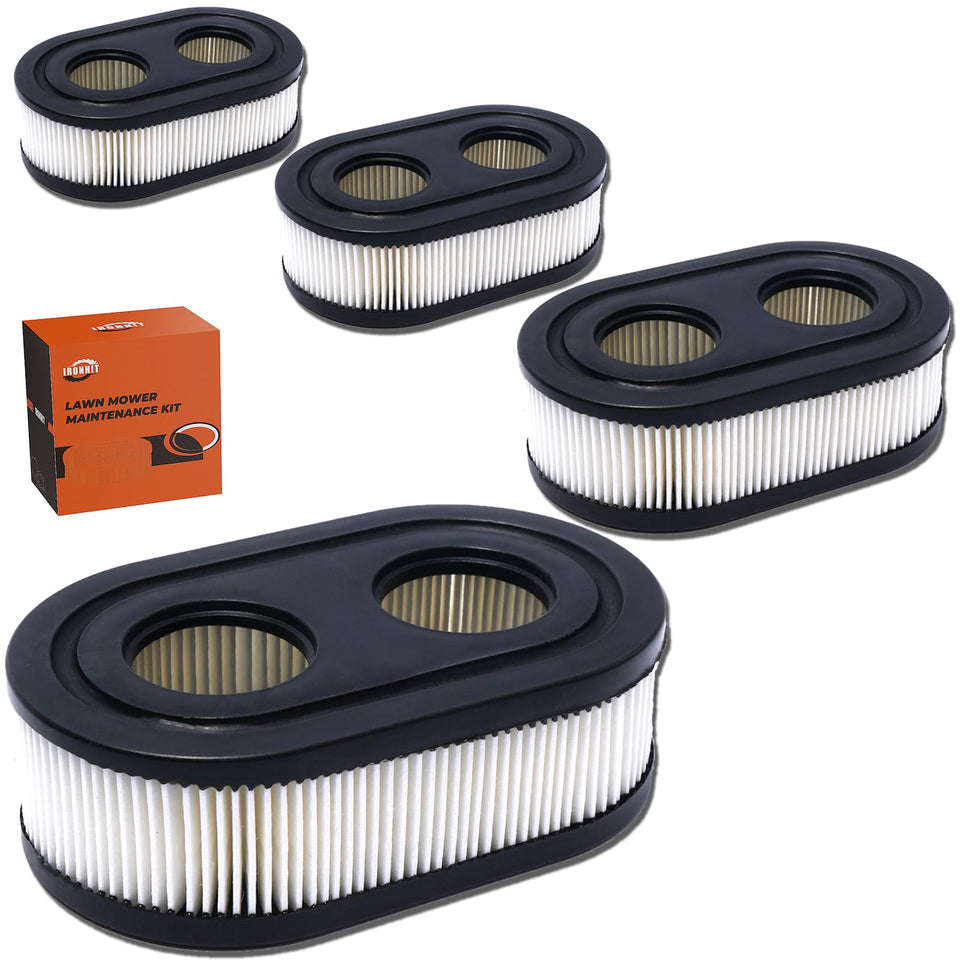 IRONHIT 593260 Air Filter pack in black for lawn mowers