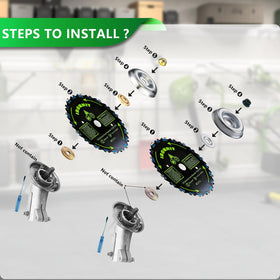 IRONHIT installation video helps you set up the trimmer head safely.