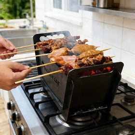 IronMaster gift-ready hibachi grill complements any camping gear setup.