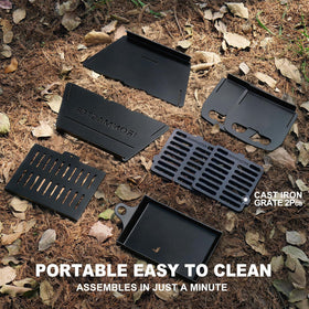 IronMaster rust-resistant components make cleanup a breeze after grilling.