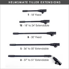 HelmsMate tiller extension lets you sit away from the motor with full control.