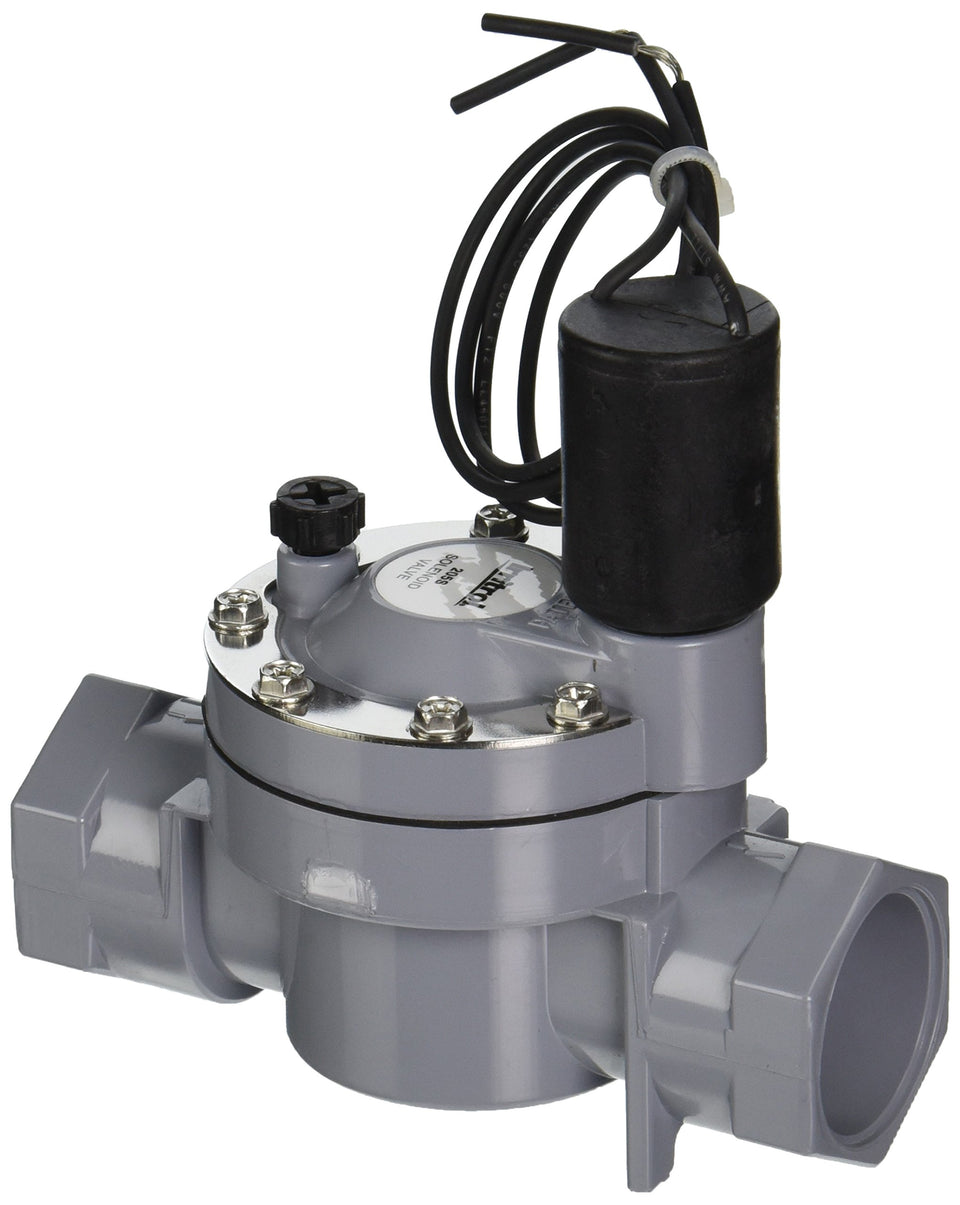 Irritrol 205S globe valve slip connection, durable PVC for reliable irrigation performance.
