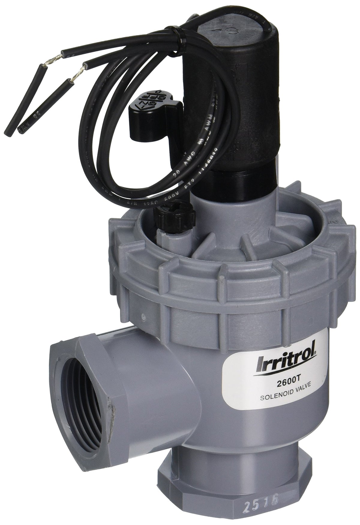 Irritrol 2600T angle valve with 1-inch NPT connection for reliable irrigation system operation