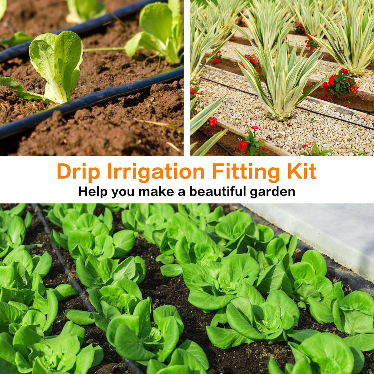 iRunning compatible with many 1/2 inch drip lines for lawn, patio, or farm.