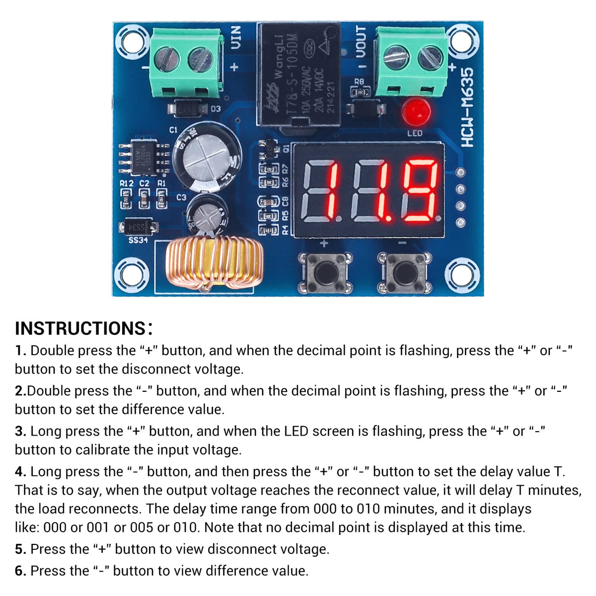 IS ICSTATION delay-on feature view illustrates 0-999 seconds timer.
