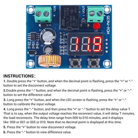 IS ICSTATION delay-on feature view illustrates 0-999 seconds timer.