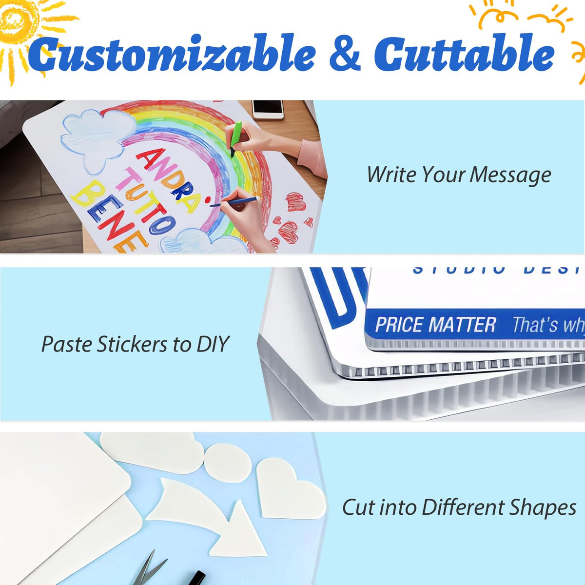 ISDGER GRS-certified yard sign pack built from durable corrugated plastic