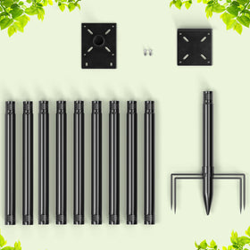 ISENLAND 114-inch height range supports various setups in your yard.