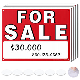 ISIYHCC for sale sign car 14x10 front window view boosts buyer visibility.