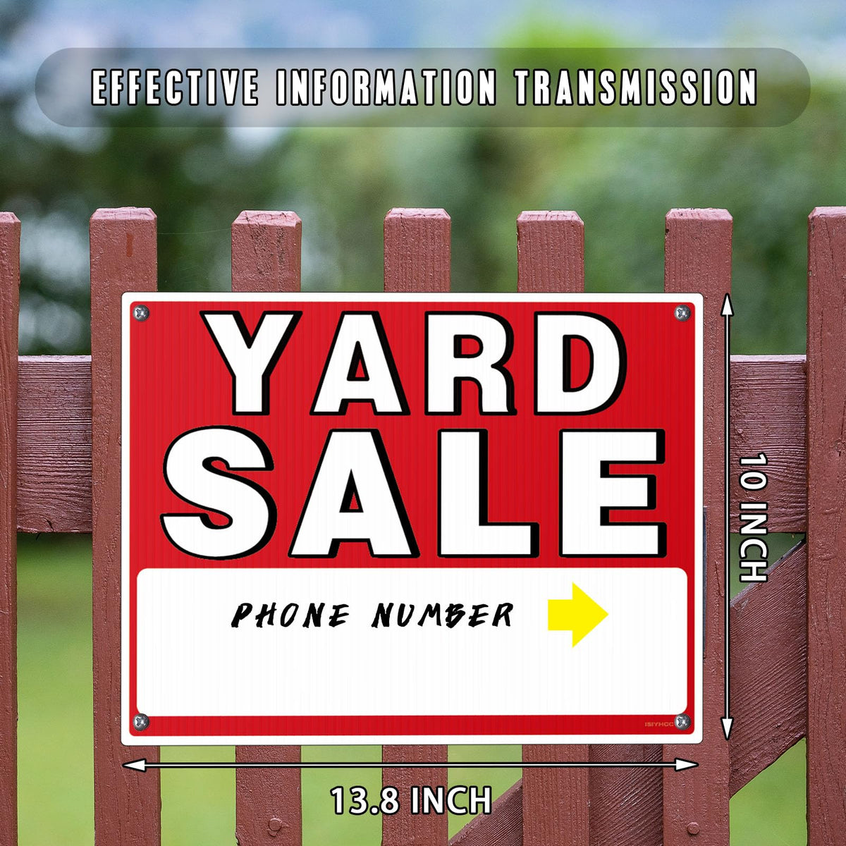 ISIYHCC Yard Sale Neon Signs: high visibility for day and night shopper traffic.