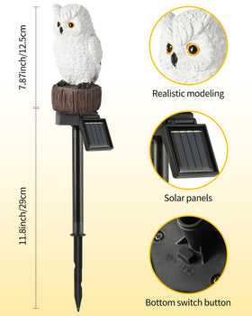 iStatue durable abs resin owl for year round outdoor use