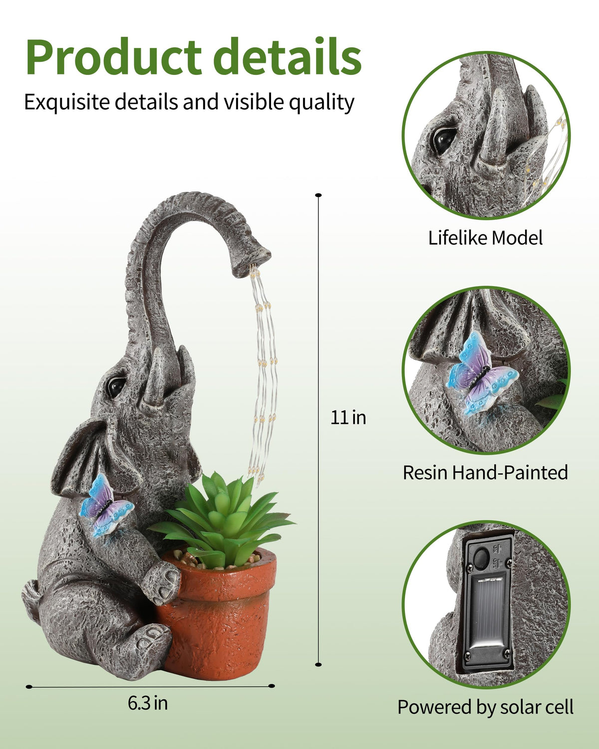 istatue weather-resistant resin statue stands up to seasons in outdoor spaces