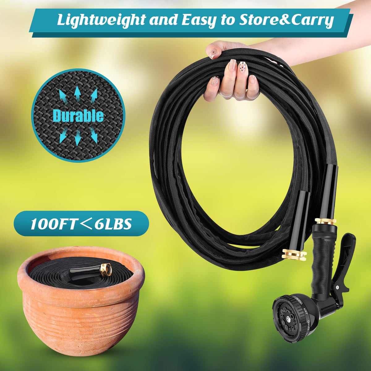Itsonestep Garden Hose kink-free design prevents twists for smooth water flow